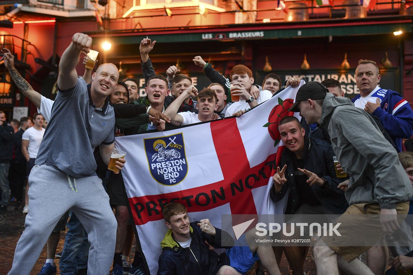 Lille before Russia vs. Slovakia match