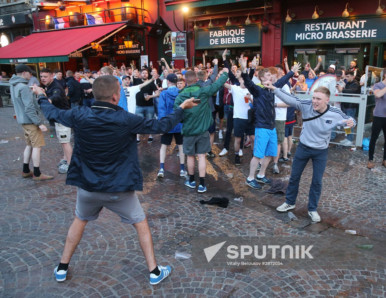 Lille before Russia vs. Slovakia match