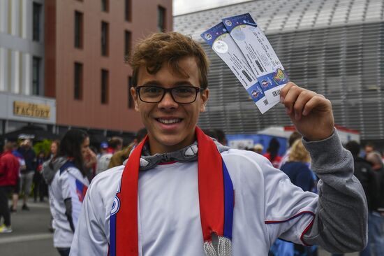 The UEFA Euro 2016. Russia vs. Slovakia