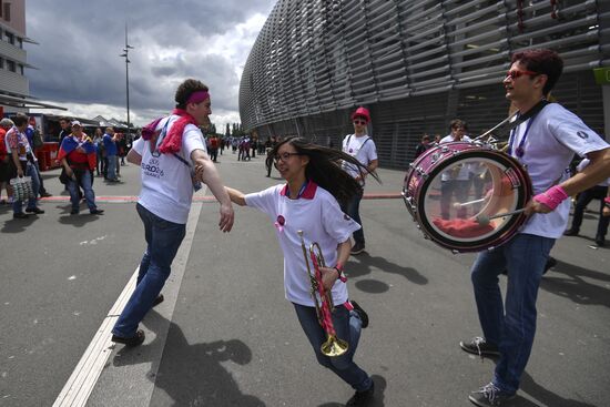 The UEFA Euro 2016. Russia vs. Slovakia