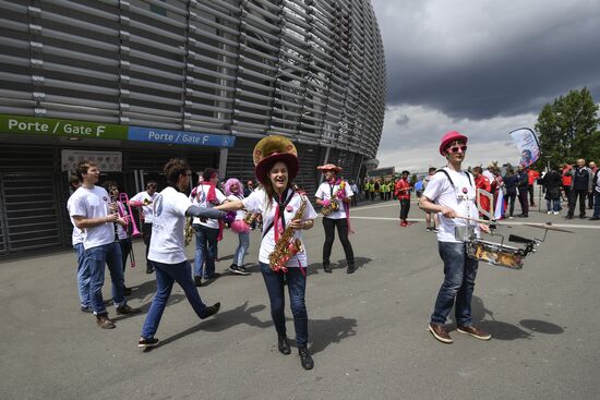 The UEFA Euro 2016. Russia vs. Slovakia