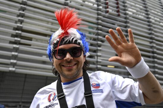 The UEFA Euro 2016. Russia vs. Slovakia