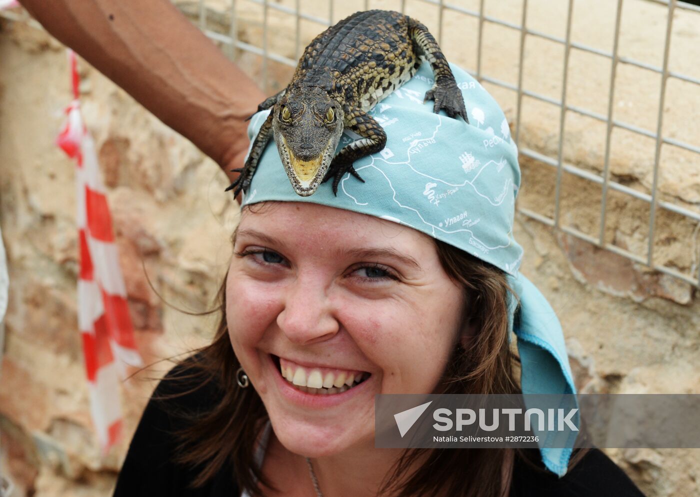 A crocodile farm on Djerba Island in Tunisia