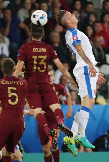 UEFA Euro 2016. Russia vs. Slovakia