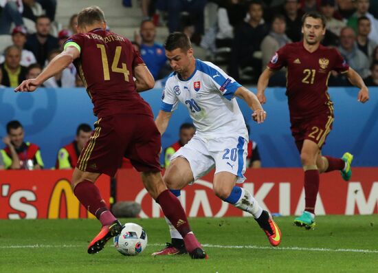 UEFA Euro 2016. Russia vs. Slovakia