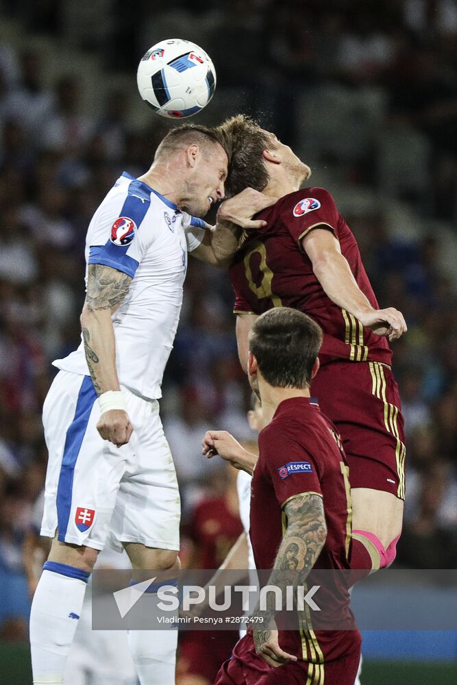 UEFA Euro 2016. Russia vs. Slovakia