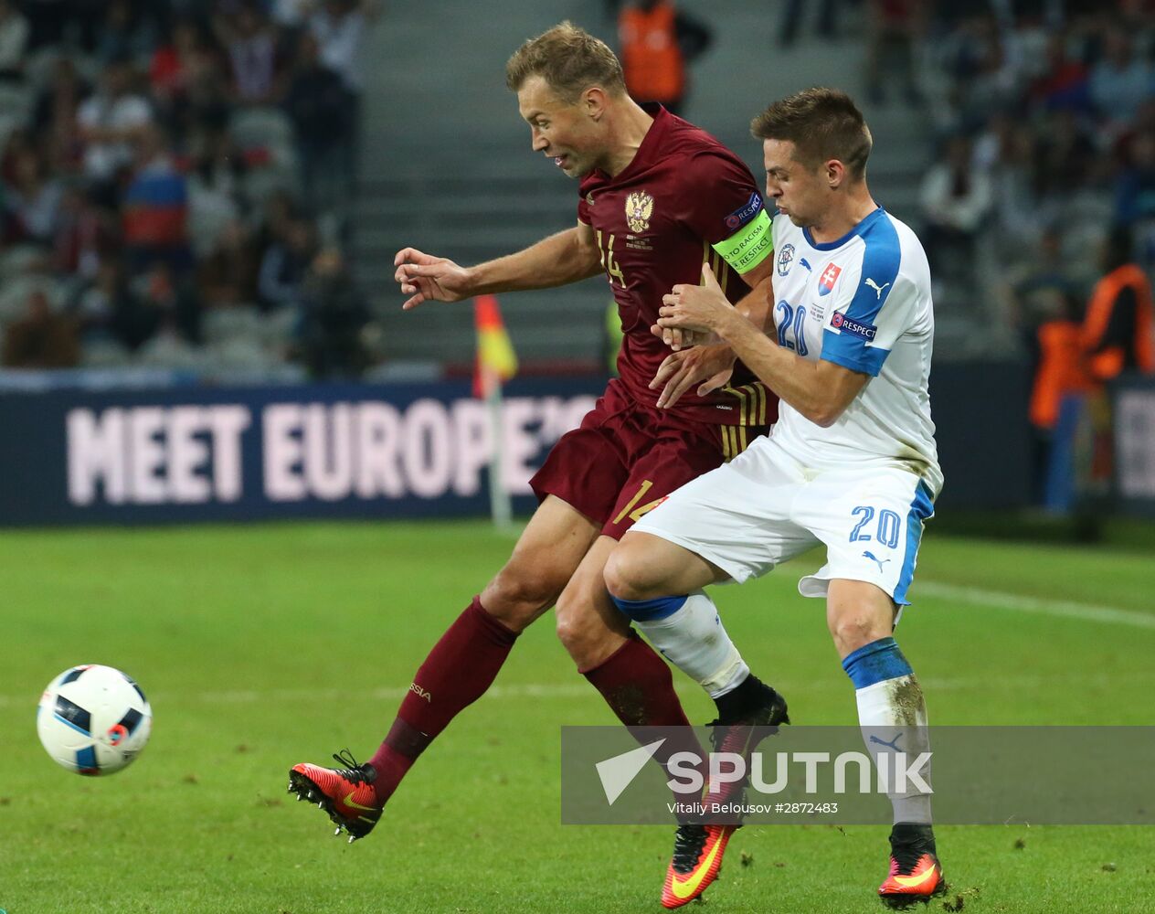 UEFA Euro 2016. Russia vs. Slovakia