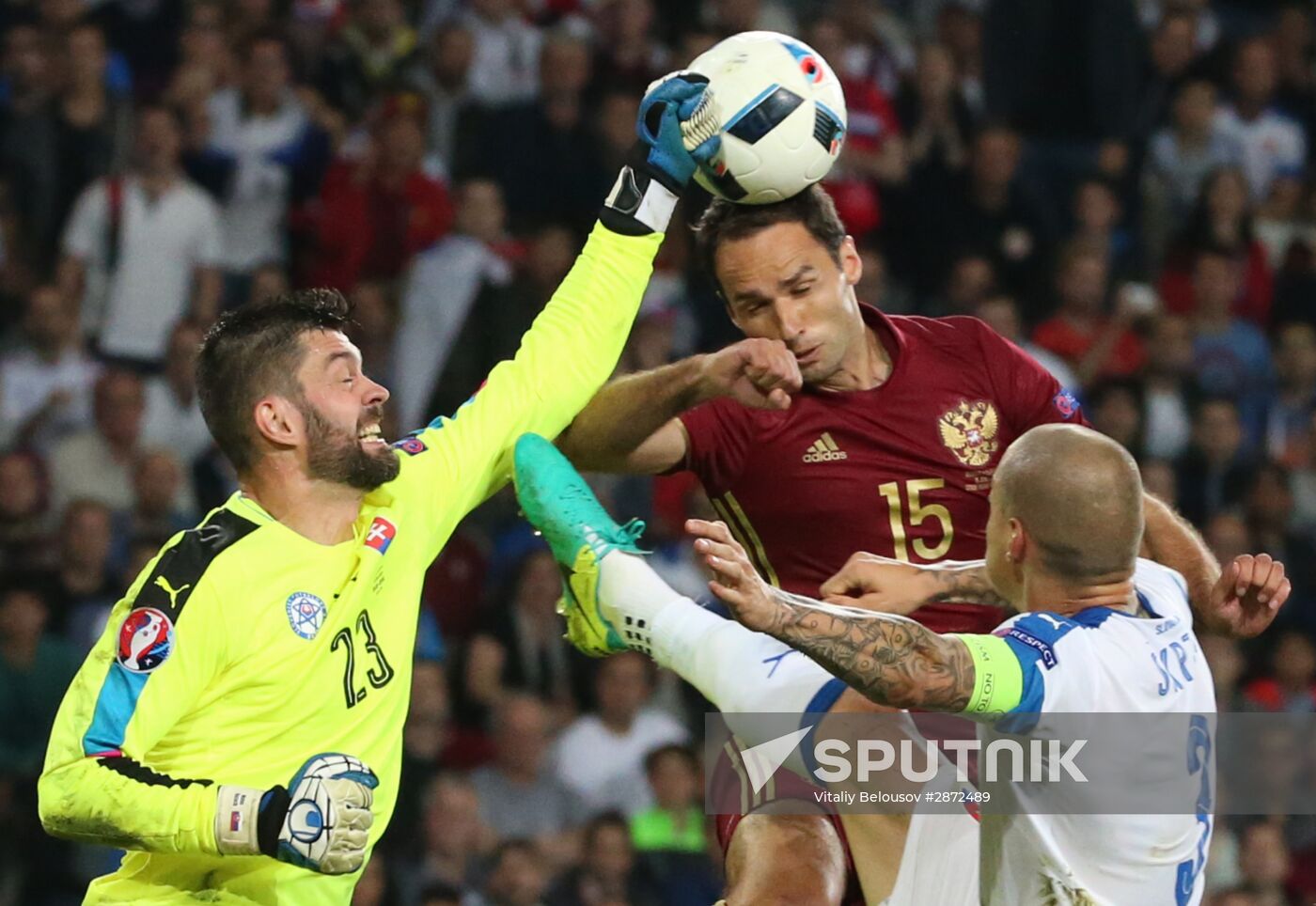 UEFA Euro 2016. Russia vs. Slovakia