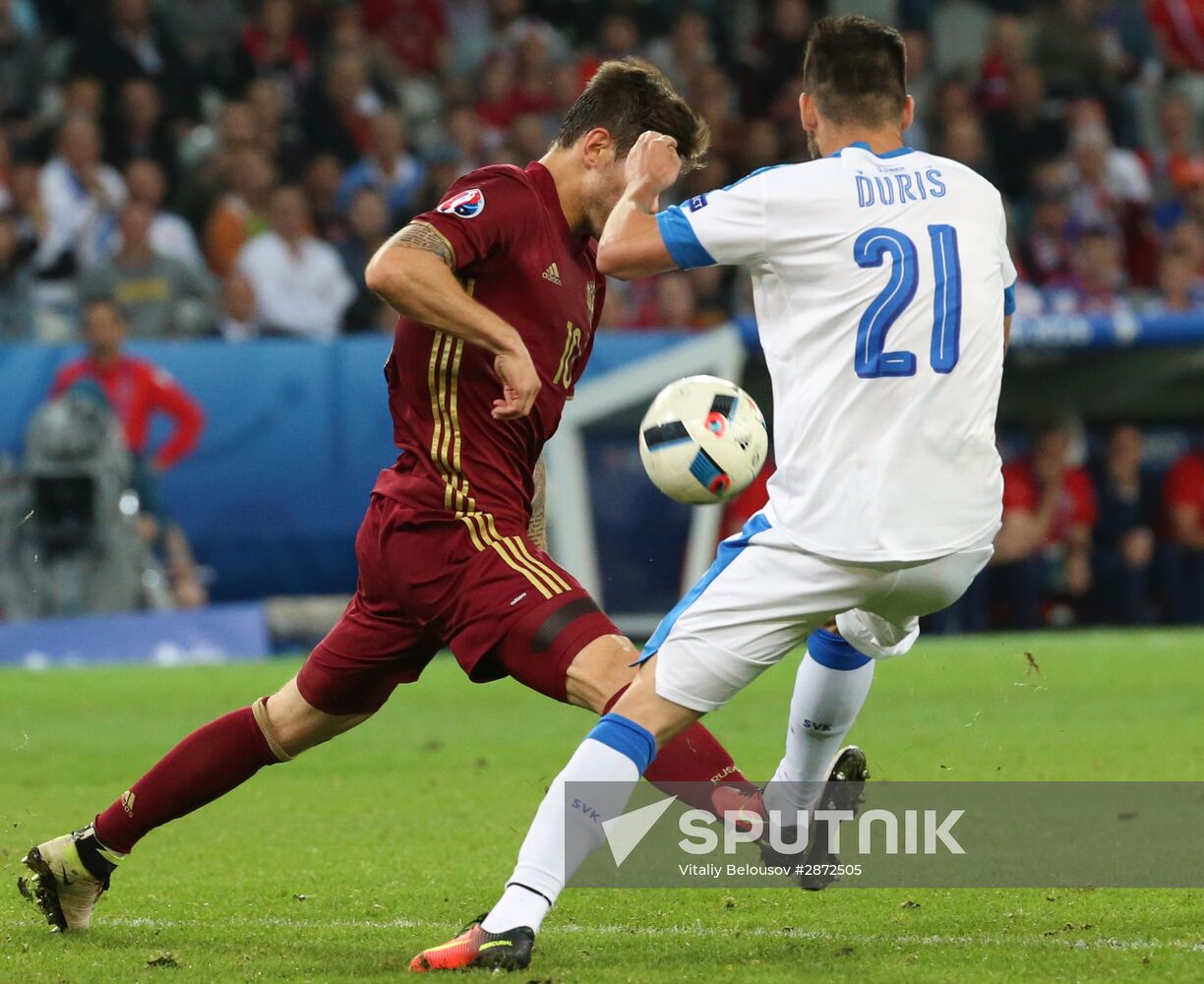 UEFA Euro 2016. Russia vs. Slovakia