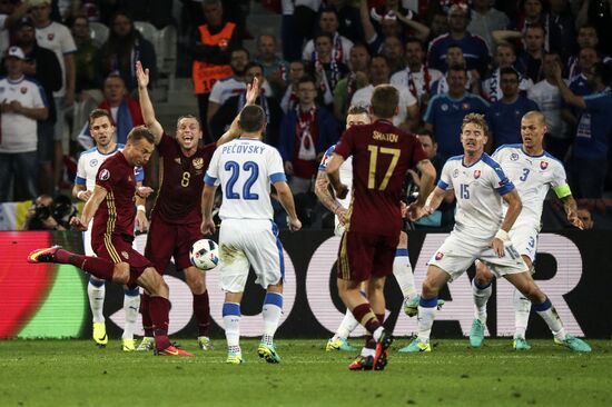 UEFA Euro 2016. Russia vs. Slovakia