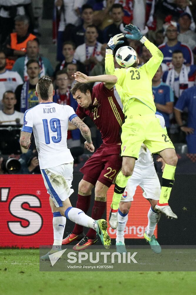 UEFA Euro 2016. Russia vs. Slovakia