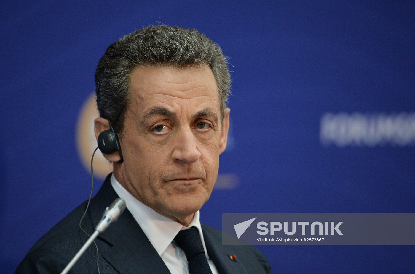 Conversation with French ex-president Nicolas Sarkozy at SPIEF