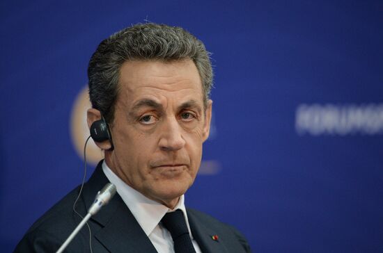 Conversation with French ex-president Nicolas Sarkozy at SPIEF