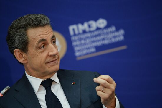 Conversation with French ex-president Nicolas Sarkozy at SPIEF