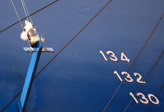 Lead Project Arktika nuclear icebreaker launched in St. Petersburg