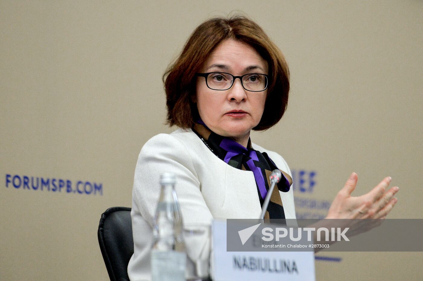 Panel discussion 'Russian Macroeconomic Policy in Response to A Volatile Economic Environment' at SPIEF