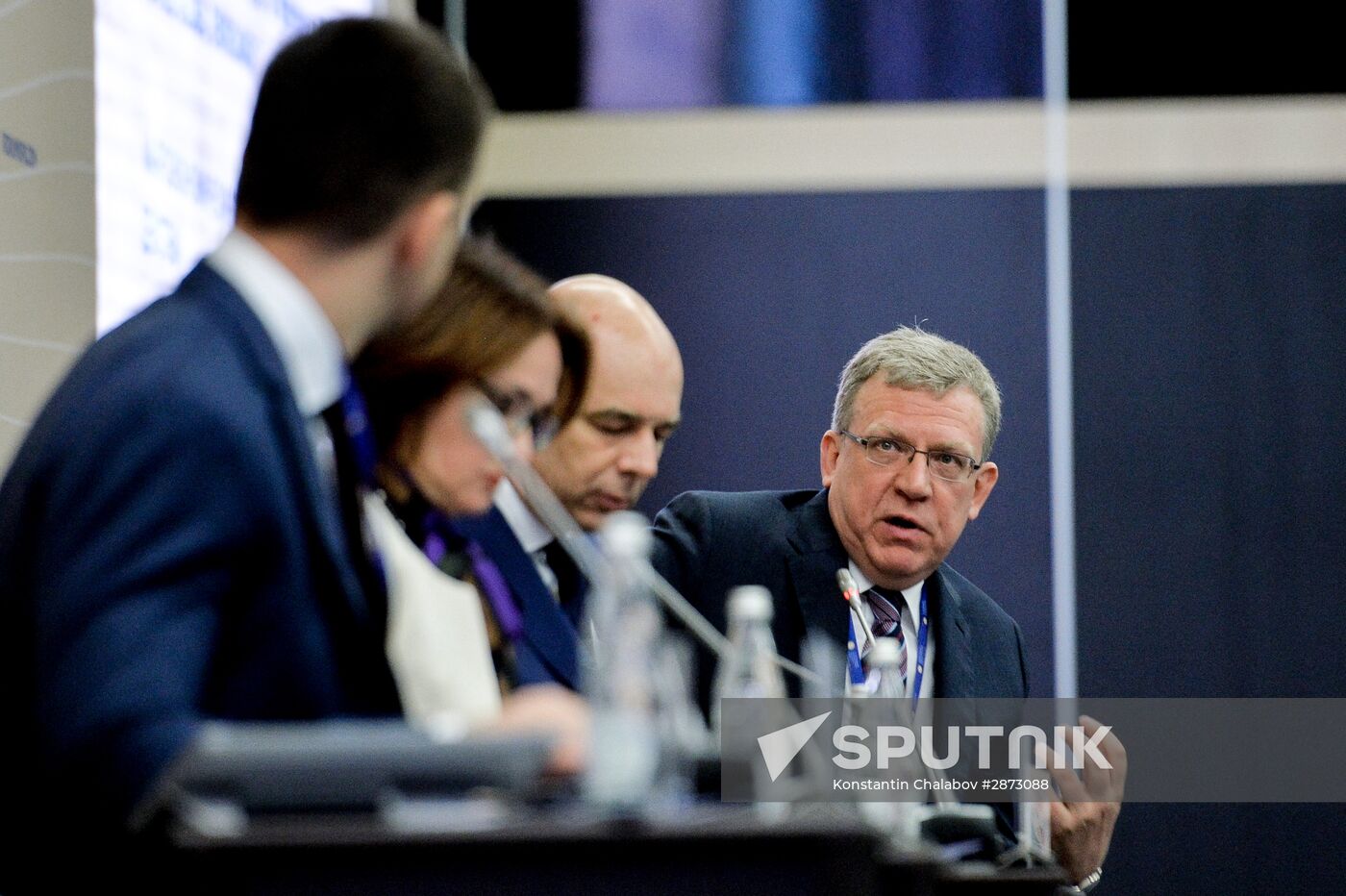 Panel discussion 'Russian Macroeconomic Policy in Response to A Volatile Economic Environment' at SPIEF
