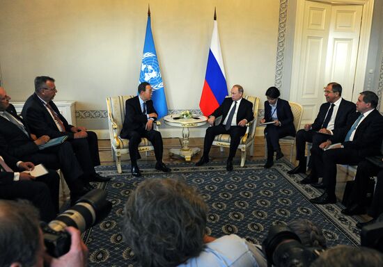 Russian President Vladimir Putin's working trip to St. Petersburg