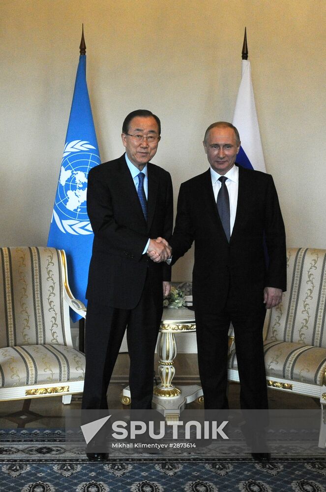 Russian President Vladimir Putin's working trip to St. Petersburg