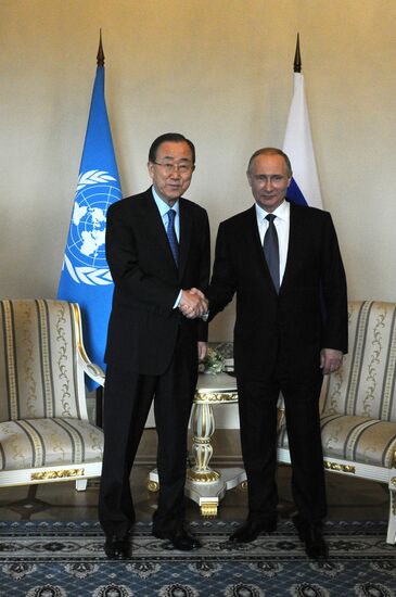 Russian President Vladimir Putin's working trip to St. Petersburg