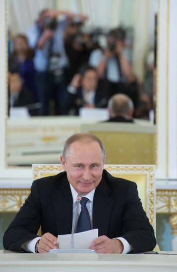 Russian President Vladimir Putin's working visit to St. Petersburg