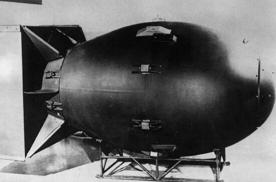 The Fat Man atomic bomb