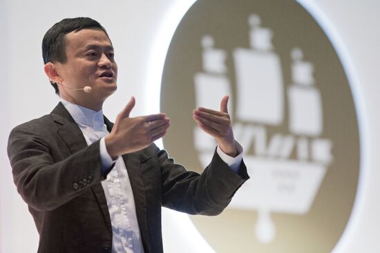 Conversation with Alibaba Group head Jack Ma during SPIEF