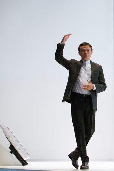 Conversation with Alibaba Group head Jack Ma during SPIEF