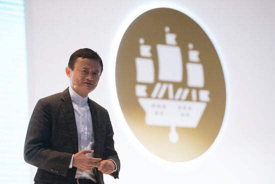 Conversation with Alibaba Group head Jack Ma during SPIEF