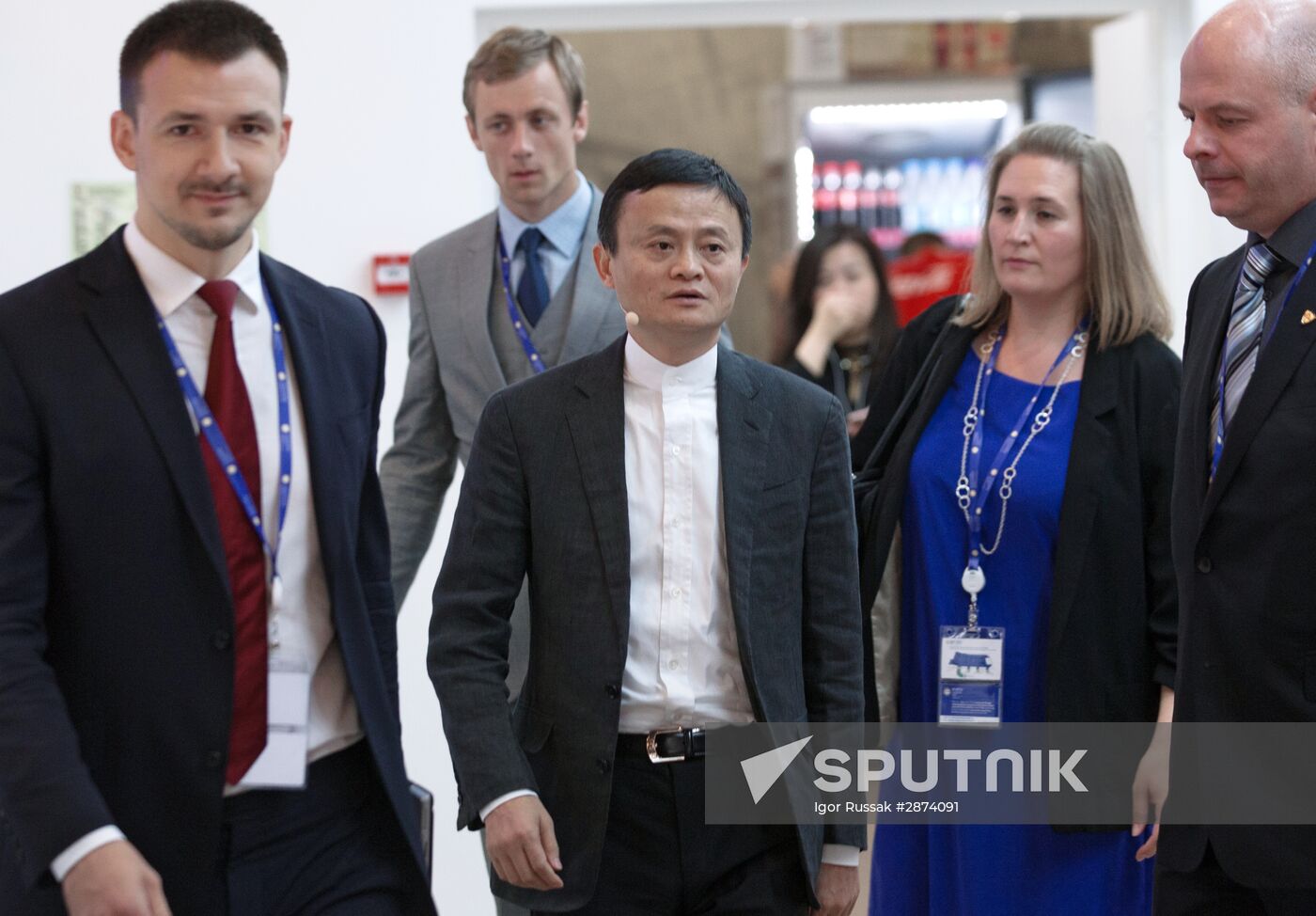 Conversation with Alibaba Group head Jack Ma during SPIEF