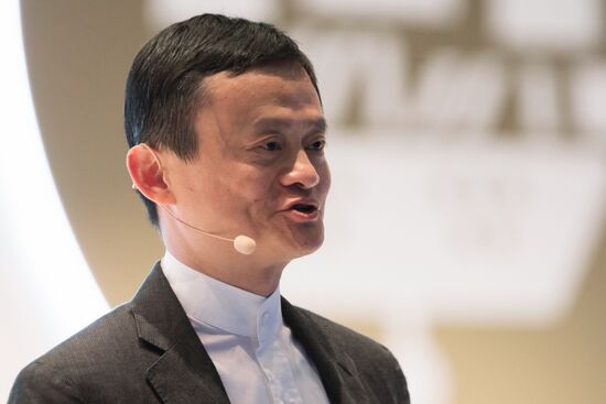 Conversation with Alibaba Group head Jack Ma during SPIEF