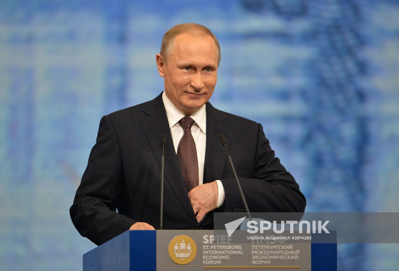 Russian President Vladimir Putin's visit to St. Petersburg. Day two