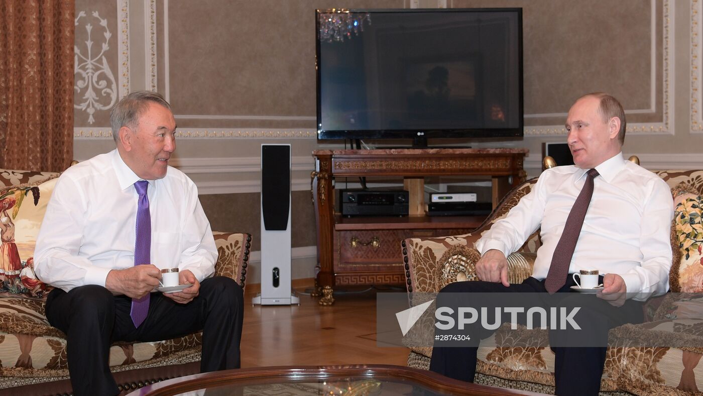 Russian President Vladimir Putin's visit to St. Petersburg. Day two