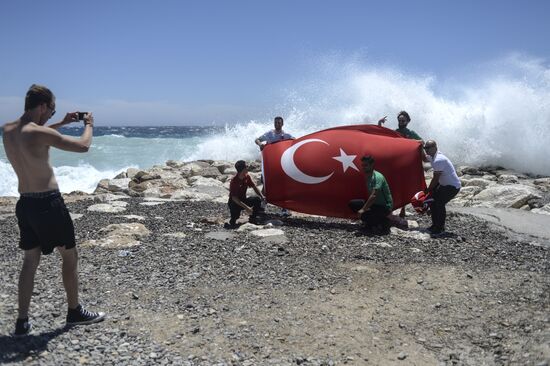 Turkish football fans