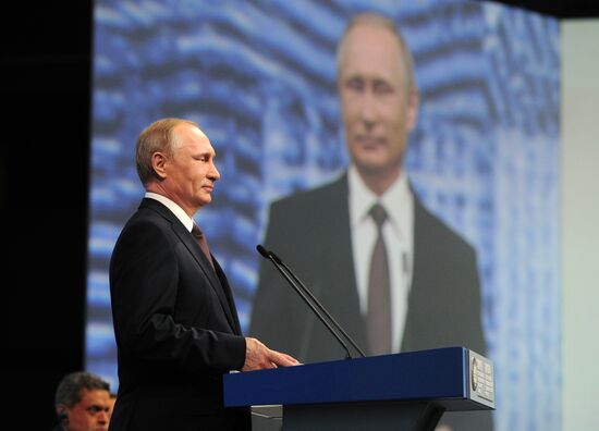 Russian President Vladimir Putin's visit to St. Petersburg. Day two