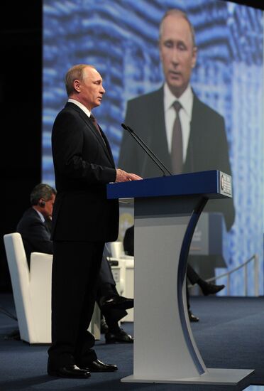 Russian President Vladimir Putin's visit to St. Petersburg. Day two