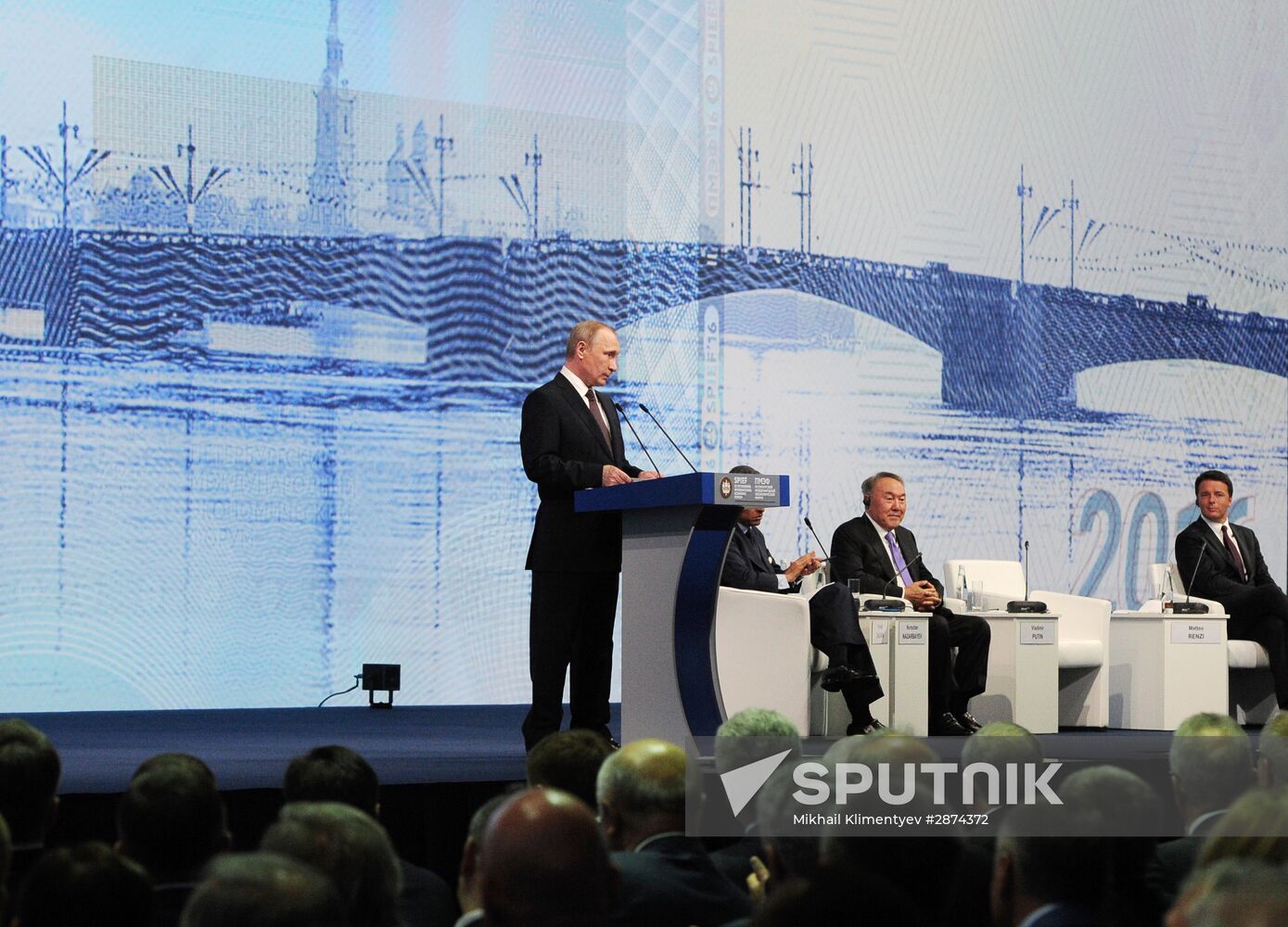 Russian President Vladimir Putin's visit to St. Petersburg. Day two