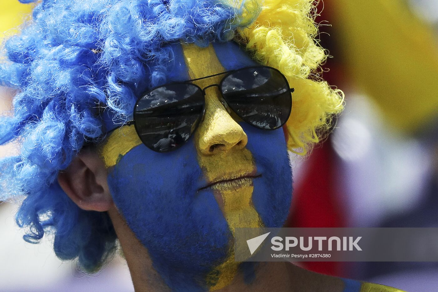 Football. UEFA Euro 2016. Italy vs. Sweden
