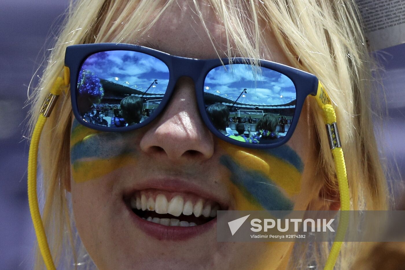 Football. UEFA Euro 2016. Italy vs. Sweden