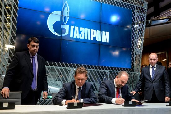 Gazprom signs several agreements the 20th St. Petersburg International Business Forum