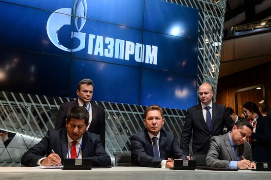 Gazprom signs several agreements the 20th St. Petersburg International Business Forum