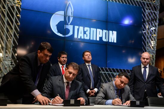 Gazprom signs several agreements the 20th St. Petersburg International Business Forum