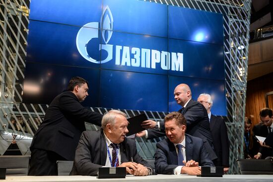 Gazprom signs several agreements the 20th St. Petersburg International Business Forum