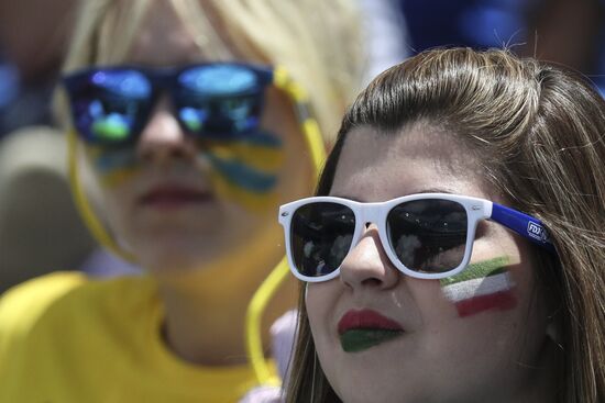 Football. UEFA Euro 2016. Italy vs. Sweden