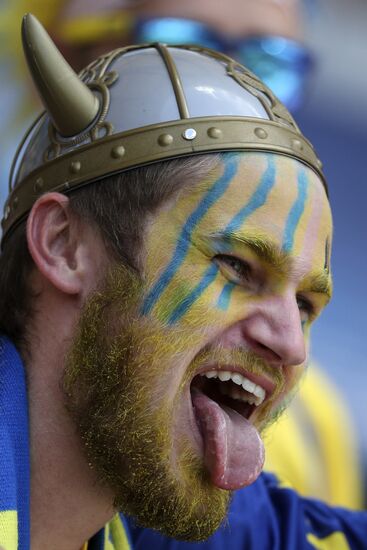 Football. UEFA Euro 2016. Italy vs. Sweden