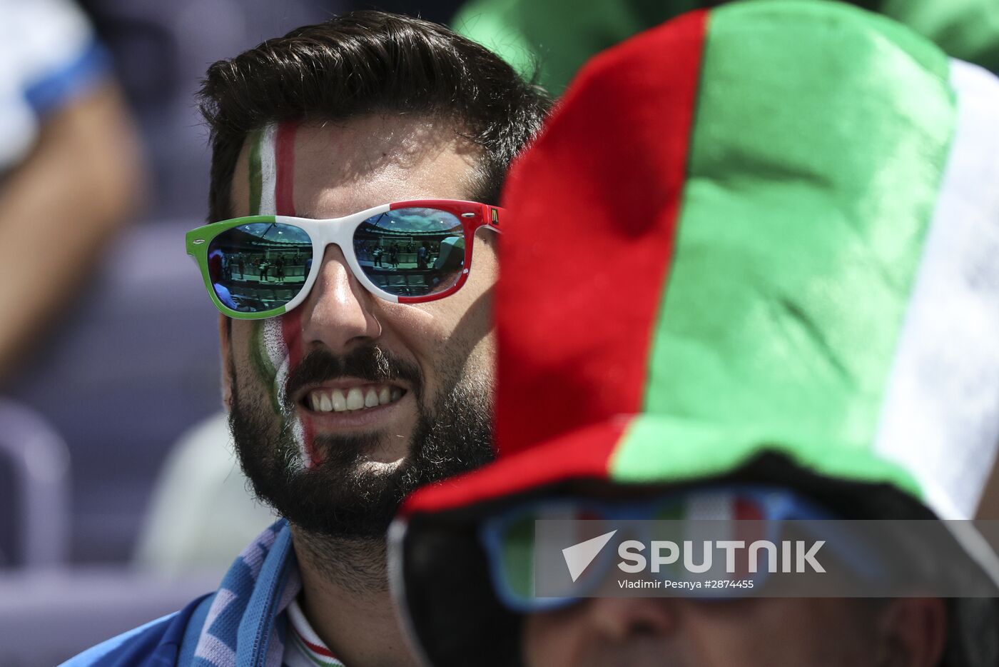Football. UEFA Euro 2016. Italy vs. Sweden