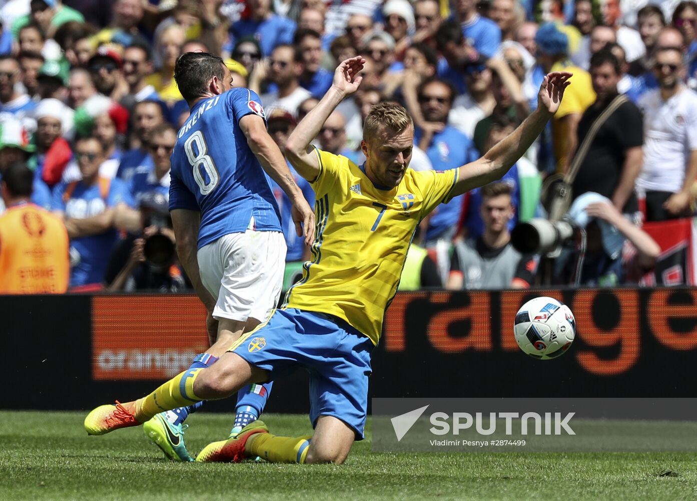 UEFA Euro 2016. Italy vs. Sweden