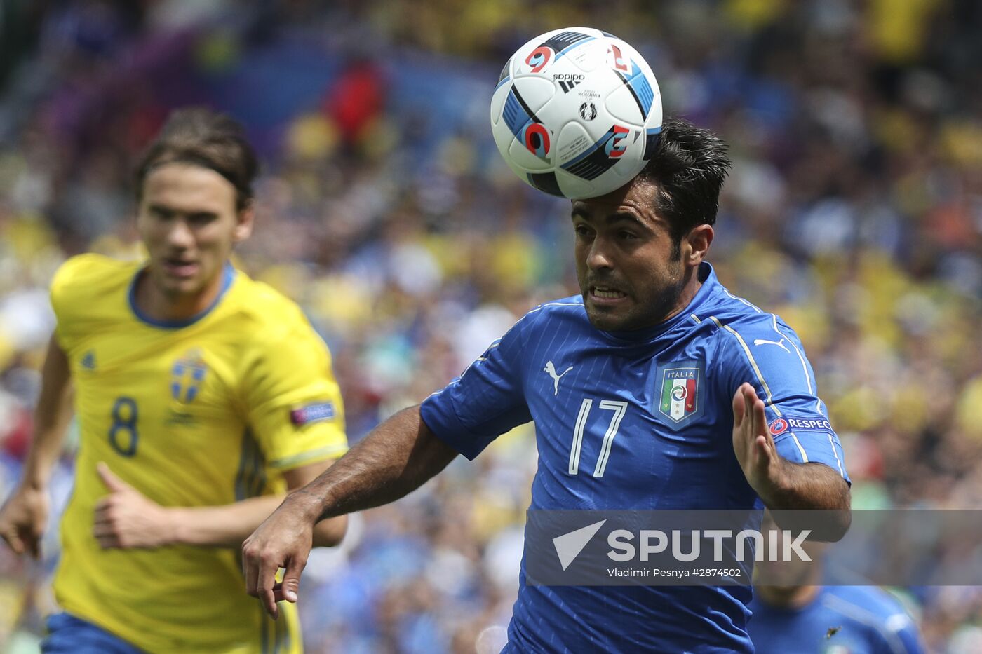 UEFA Euro 2016. Italy vs. Sweden