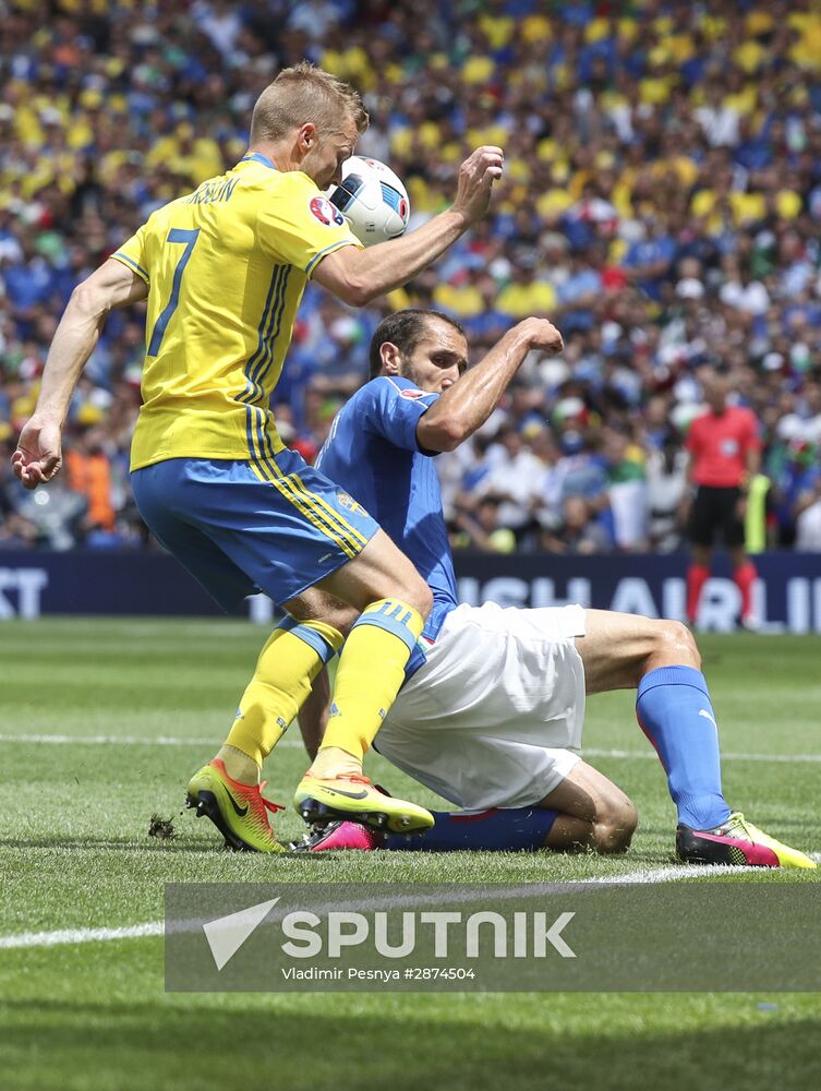 UEFA Euro 2016. Italy vs. Sweden
