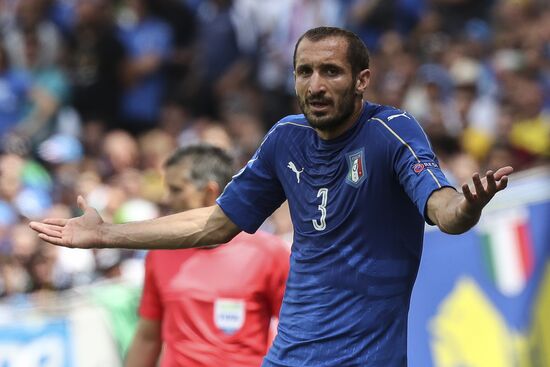 Football. UEFA Euro 2016. Italy vs. Sweden